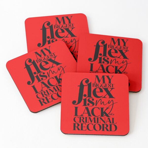 Item preview, MY BIGGEST FLEX - CRIMINAL RECORD designed and sold by alegnacreates.