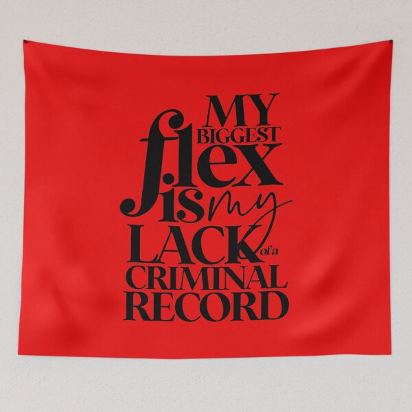 Item preview, MY BIGGEST FLEX - CRIMINAL RECORD designed and sold by alegnacreates.