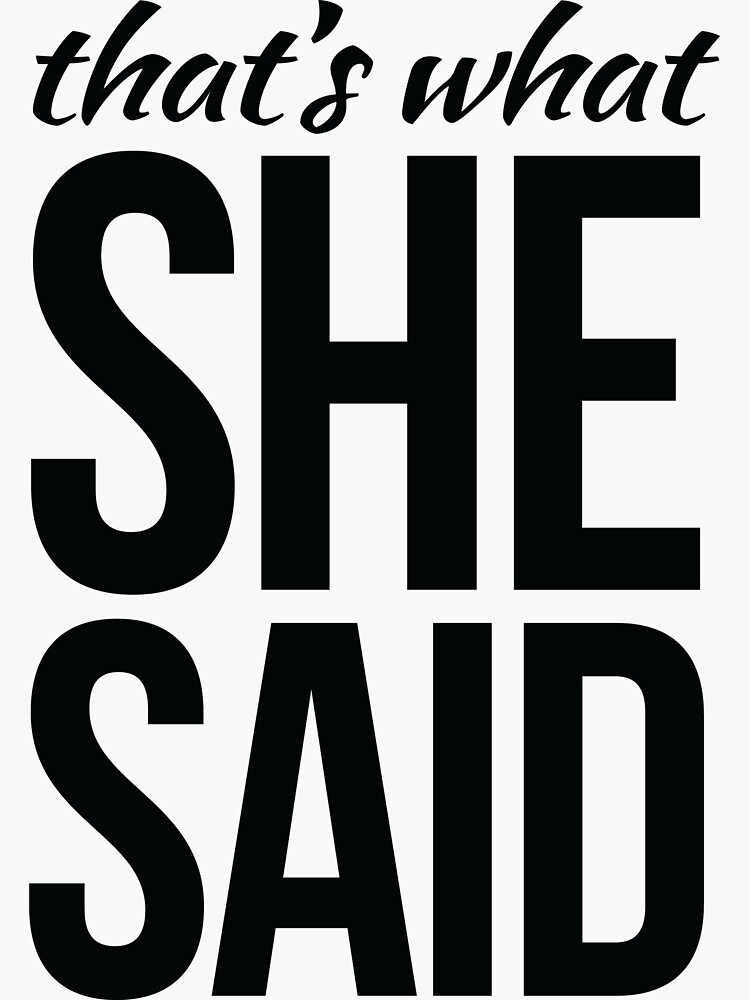 that-s-what-she-said-sticker-for-sale-by-danou-redbubble