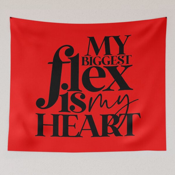 Item preview, MY BIGGEST FLEX - HEART designed and sold by alegnacreates.