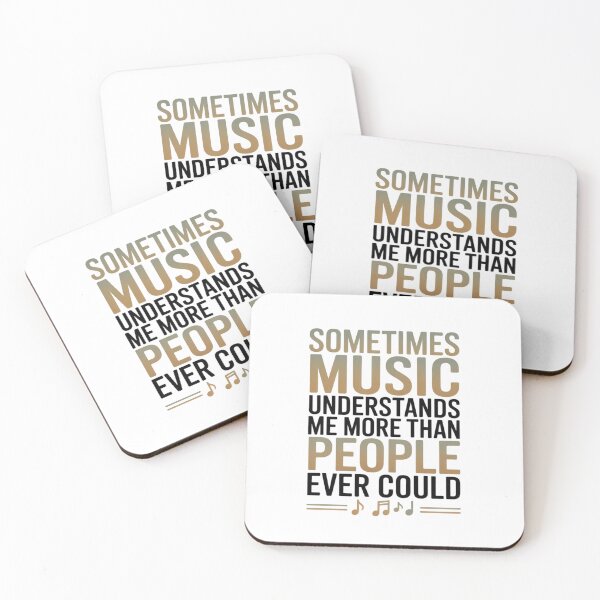 Item preview, Music Understands Me Better – Minimalist Gradient Typography T-Shirt. designed and sold by AndrewYoko.