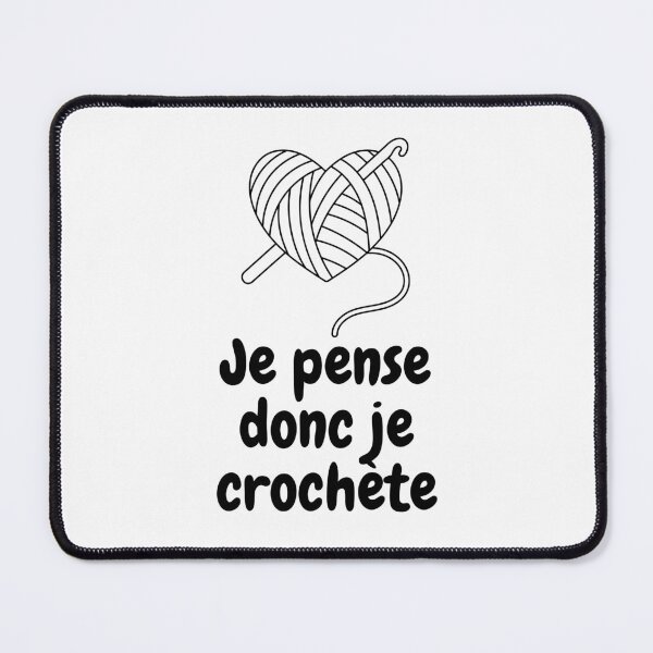 Item preview, I think therefore I crochet (inverted) designed and sold by Fil-de-Cristal.