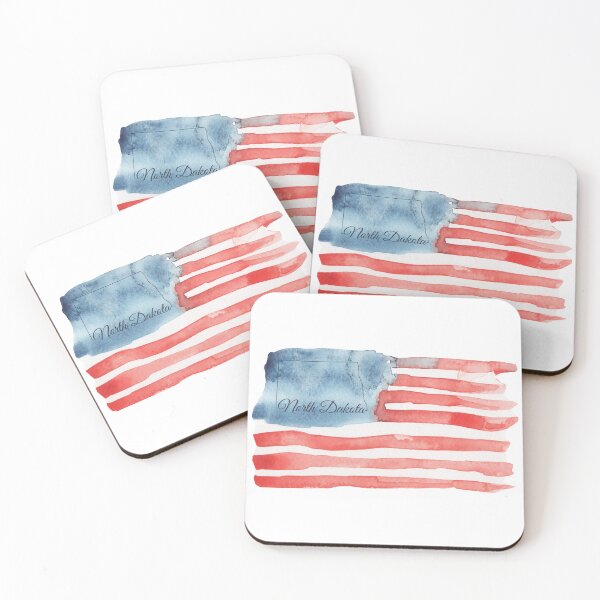 Item preview, North Dakota American Flag designed and sold by thepizzafan910.