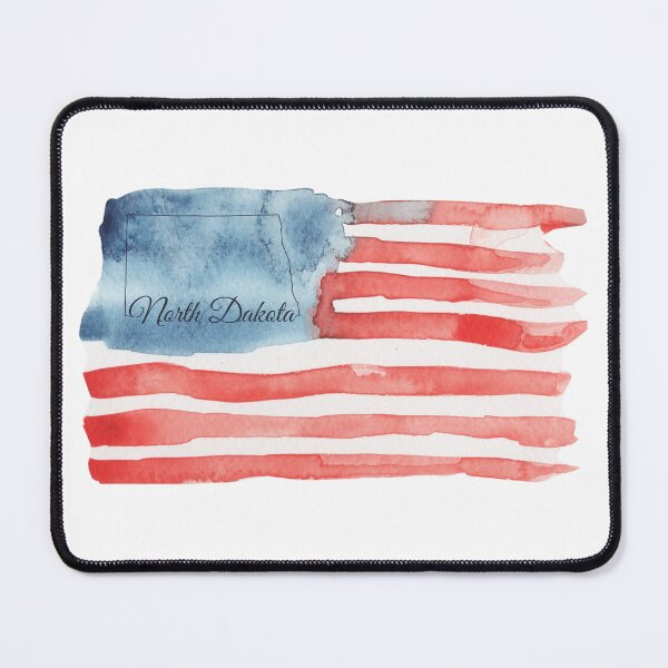 Item preview, North Dakota American Flag designed and sold by thepizzafan910.
