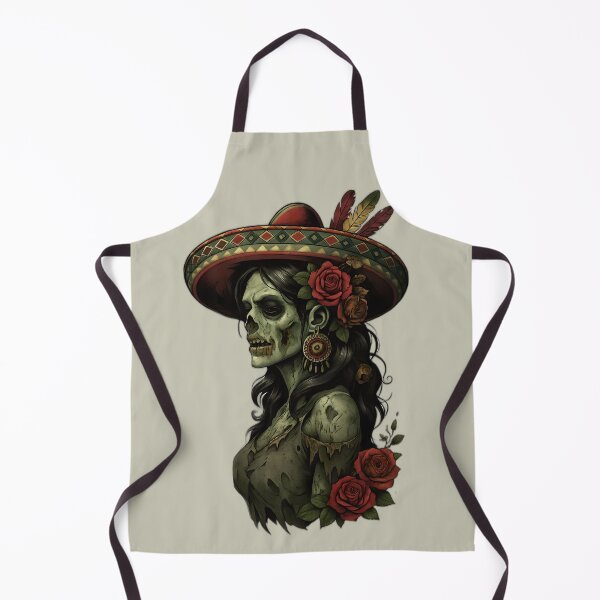 Item preview, Zombie Woman with Roses designed and sold by NightTimeJ.