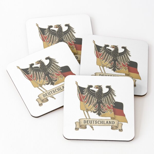 Item preview, German Eagle with Flag and "Deutschland" Inscription - Vintage Style designed and sold by ART-POD-PL.