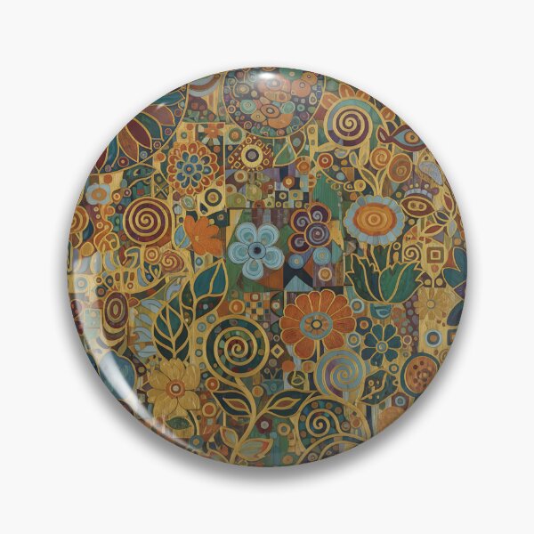 Item preview, Floral Pattern Kilmt Inspired Styled Art designed and sold by Redist Creations.