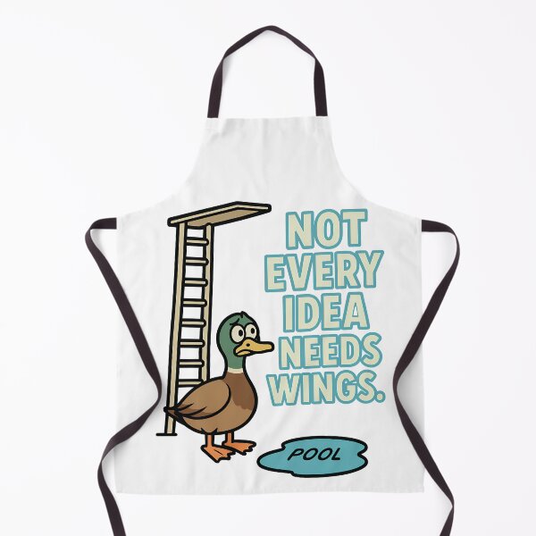 Item preview, Funny Duck Quote – Not Every Idea Needs Wings designed and sold by TeeTimeTreasure.