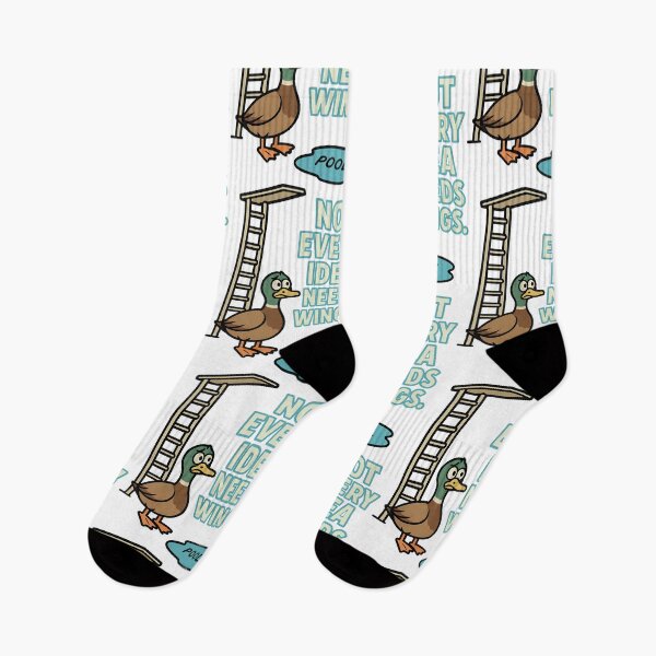 Item preview, Funny Duck Quote – Not Every Idea Needs Wings designed and sold by TeeTimeTreasure.