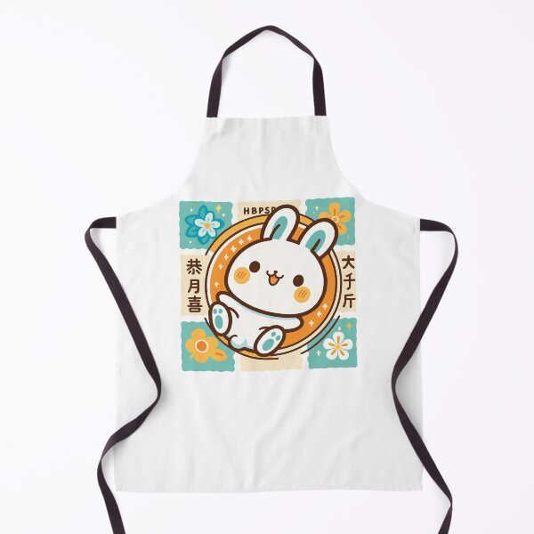 Item preview, Kawaii Japanese Bunny Stamp – Vintage Minimalist Floral Usagi Art designed and sold by PrintsGate.