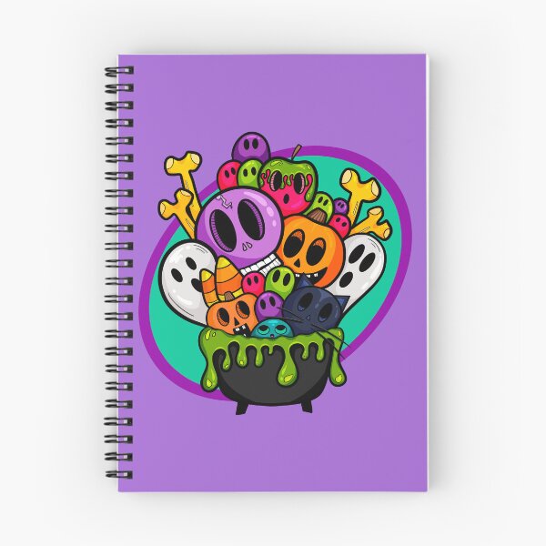 Item preview, Cute Creepy Halloween Cauldron designed and sold by kaay-cat.