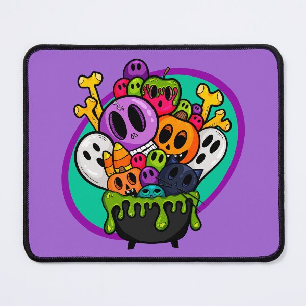 Item preview, Cute Creepy Halloween Cauldron designed and sold by kaay-cat.