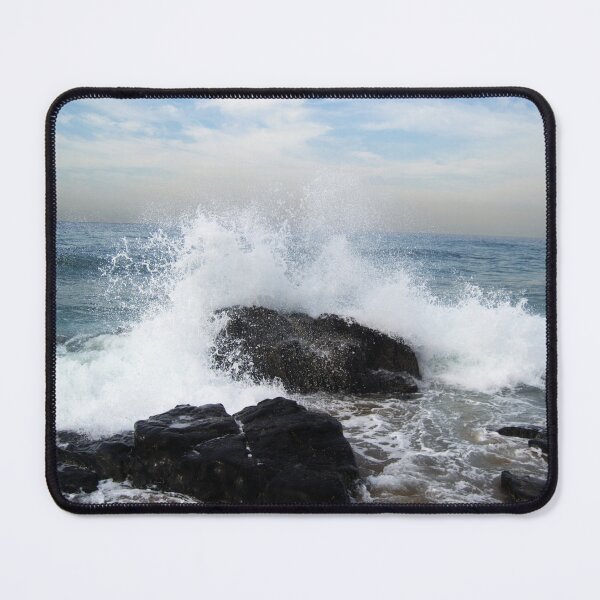 Item preview, Crashing Waves on Rocky Shore – Ocean Seascape Art designed and sold by jacoalberts.