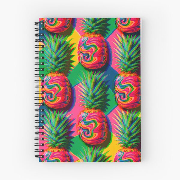 Item preview, Brightly colored, hydro dipped pineapple pattern  designed and sold by Nikki-Tee.