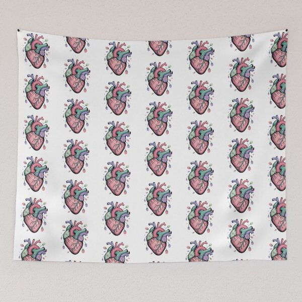 Item preview, Botanical Floral Minimalist Line Art Human Heart Glitch Aesthetic Illustratio Art Design 010 designed and sold by sadedream.