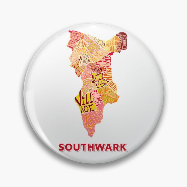 Item preview, Southwark - London Boroughs designed and sold by damnfinecuppa.