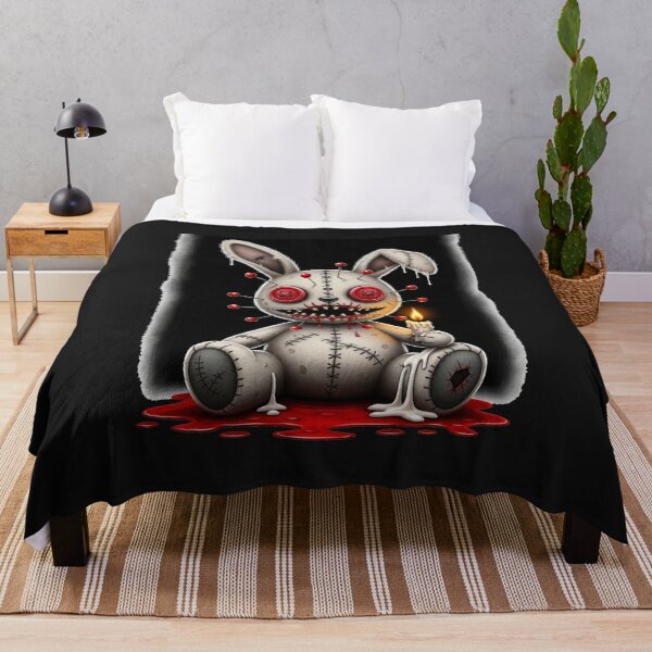 Item preview, Creepy Voodoo Bunny – Horror Gothic Halloween Art designed and sold by Aredbox.