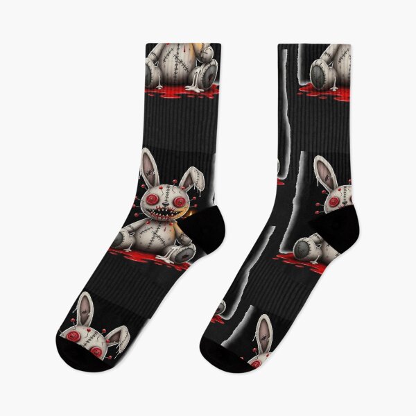 Item preview, Creepy Voodoo Bunny – Horror Gothic Halloween Art designed and sold by Aredbox.