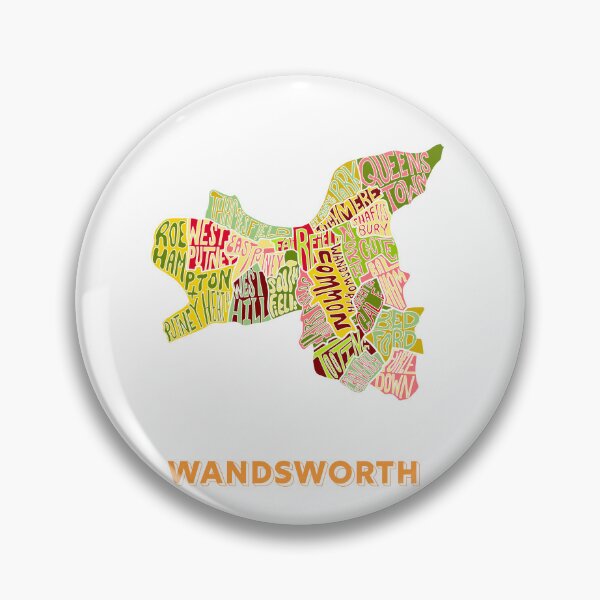 Item preview, Wandsworth - London Boroughs designed and sold by damnfinecuppa.