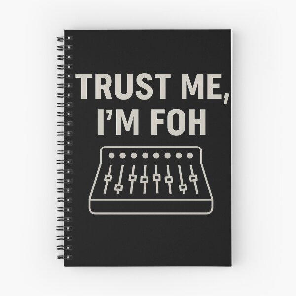 Item preview, Trust Me I'm FOH - sound tech humour design designed and sold by peaceAVmedia.