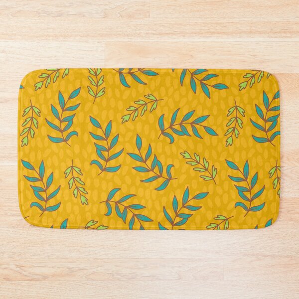 Item preview, Leaves Branches Green and Yellow designed and sold by Farissa Designs.