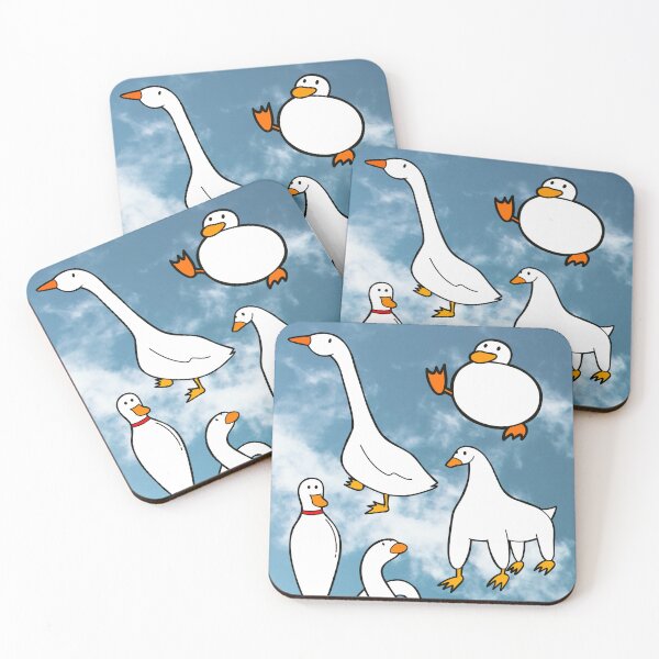 Item preview, Oddly Shaped Ducks, Quirky Funny Abstract Creatures designed and sold by Snarky Studio.