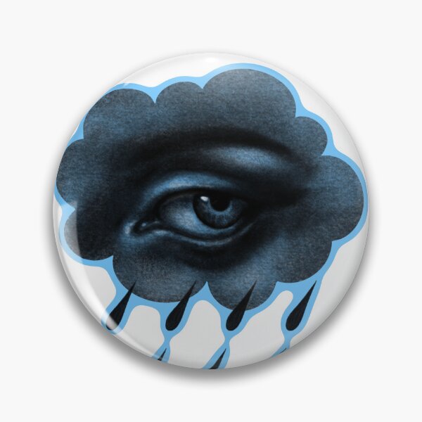 Item preview, Nube de ojos lloviendo lágrimas - azul designed and sold by CoraRaeDesigns.