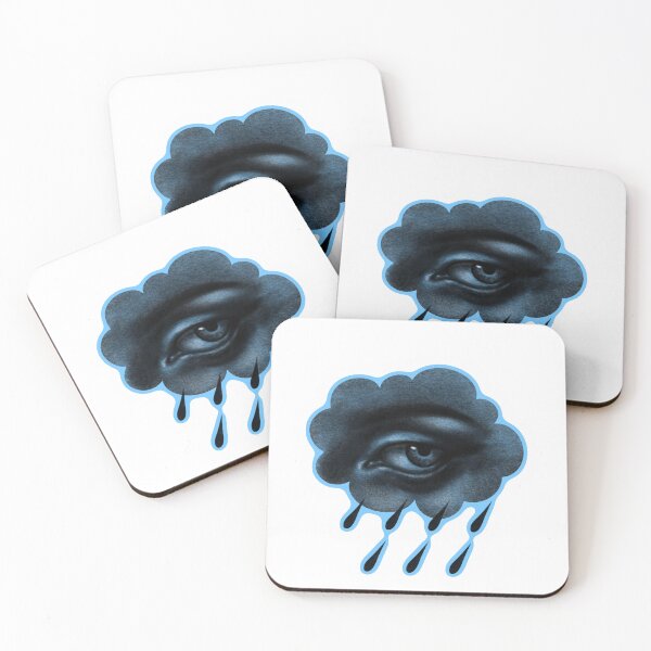 Item preview, Eye Cloud Raining Tears - blue designed and sold by CoraRaeDesigns.