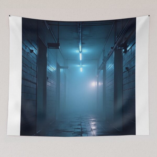 Item preview, Ethereal Corridor of Neon Silence designed and sold by oanaunciuleanu.