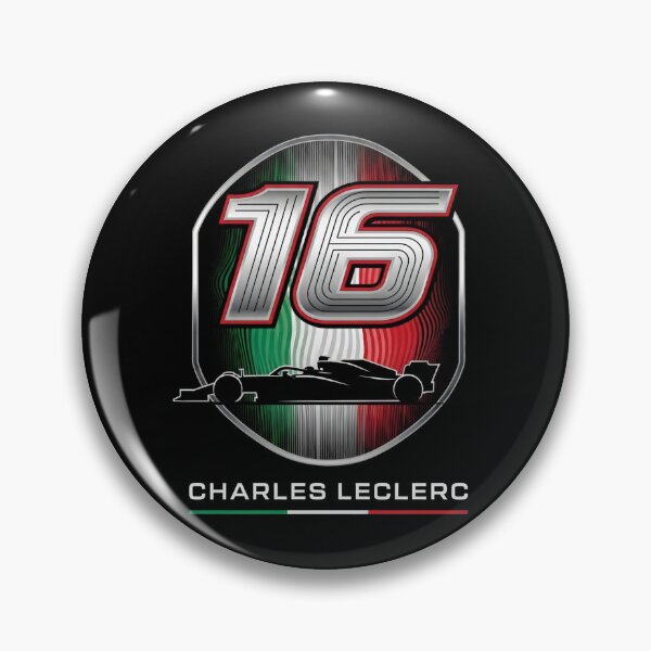 Artikelvorschau, Charles Leclerc 16 Italienisches Emblem F1 entworfen und verkauft von Studio F1Grid.