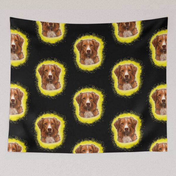 Item preview, Nova Scotia Duck Tolling Retriever Yellow Paint Splash designed and sold by DawnCatcher20.