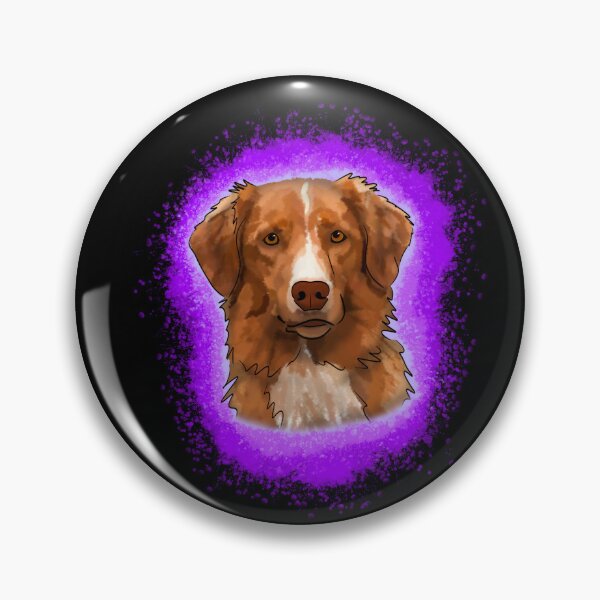 Item preview, Nova Scotia Duck Tolling Retriever Purple Paint Splash designed and sold by DawnCatcher20.