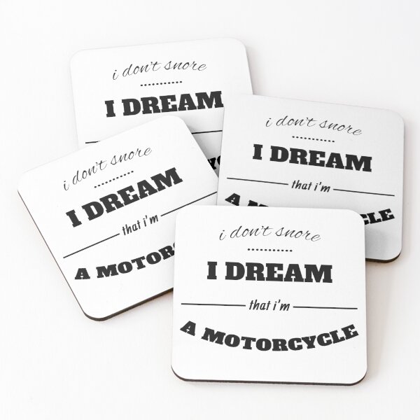 Item preview, I Don't Snore, I Dream That I'm a Motorcycle designed and sold by ART Simple.