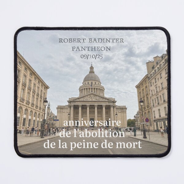 Item preview, Anniversaire de l'abolition de la peine de mort : Robert Badinter au Panthéon le 9 octobre 2025 designed and sold by PariSeine.