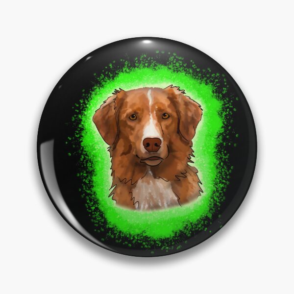 Item preview, Nova Scotia Duck Tolling Retriever Green Paint Splash designed and sold by DawnCatcher20.