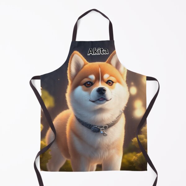 Item preview, Adorable Akita Dog Standing Amid Gentle Evening Glow and Nature designed and sold by KJ-Books.