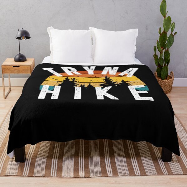 Item preview, Tryna hike funny hiking/hiker retro sunset cool camping designed and sold by snowry.
