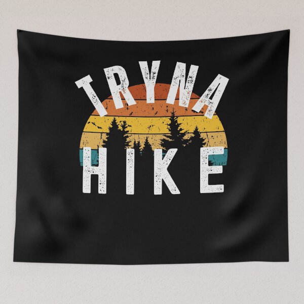 Item preview, Tryna hike funny hiking/hiker retro sunset cool camping designed and sold by snowry.