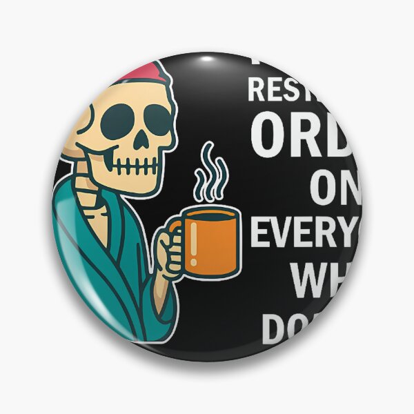 Item preview, I Want A Restraining Order On Everyone Who Doesn'T Wear T-Shirt designed and sold by krotkrot.