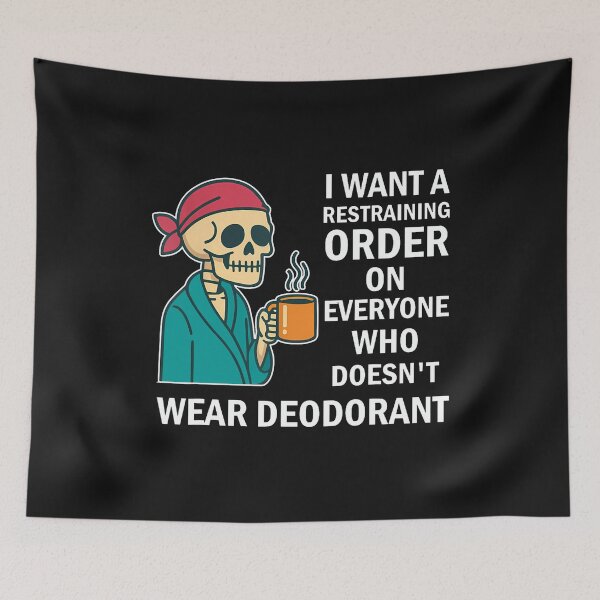 Item preview, I Want A Restraining Order On Everyone Who Doesn'T Wear T-Shirt designed and sold by krotkrot.