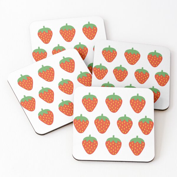 Item preview, Cute Strawberry Fruit Pattern Illustration designed and sold by ArtfulWeave.