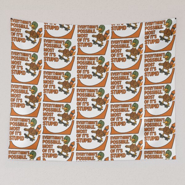Item preview, Funny Duck Quote – Everything’s Possible, Most of It’s Stupid designed and sold by TeeTimeTreasure.
