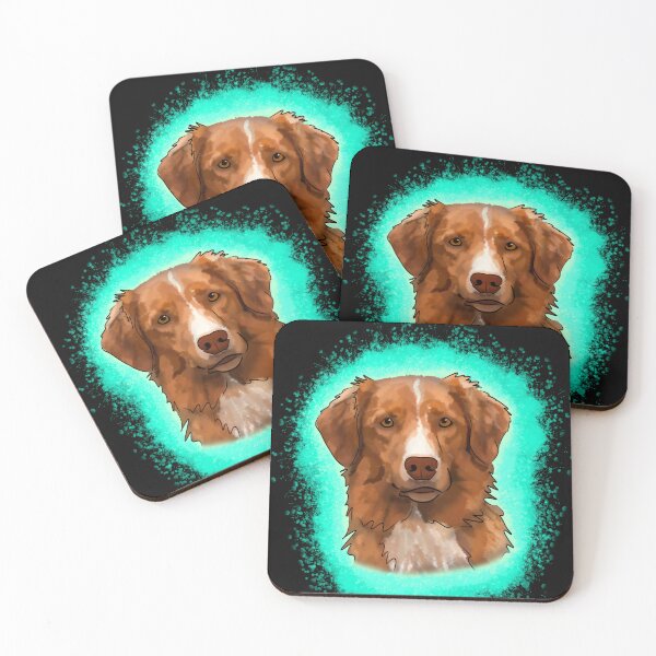 Item preview, Nova Scotia Duck Tolling Retriever Light Blue Paint Splash designed and sold by DawnCatcher20.