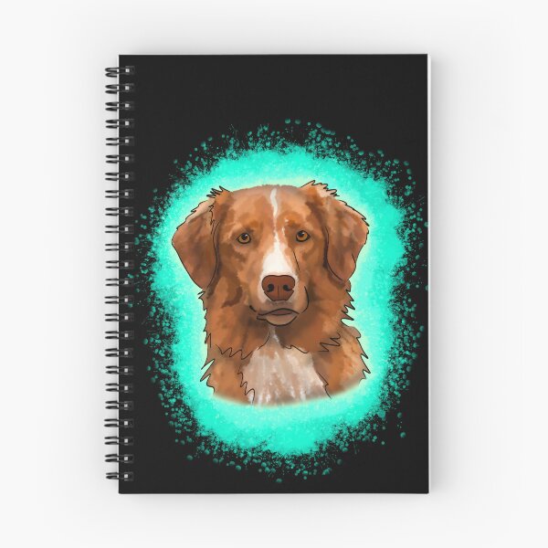 Artikelvorschau, Nova Scotia Duck Tolling Retriever Hellblauer Farbspritzer entworfen und verkauft von DawnCatcher20.