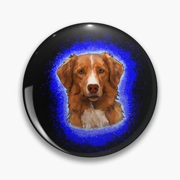 Artikelvorschau, Nova Scotia Duck Tolling Retriever Blauer Farbspritzer entworfen und verkauft von DawnCatcher20.