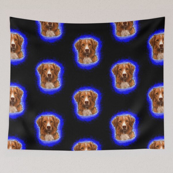 Item preview, Nova Scotia Duck Tolling Retriever Blue Paint Splash designed and sold by DawnCatcher20.