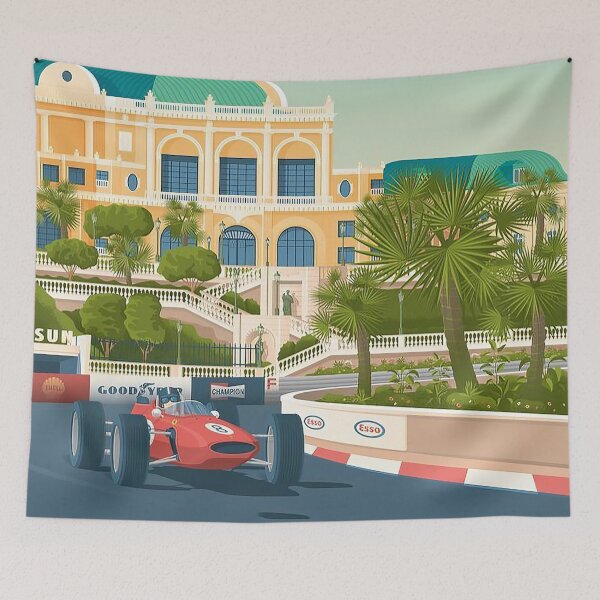 Item preview, Monaco F1 illustration designed and sold by Hala217.