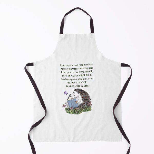 Item preview, HEDGEHOG Reading with Poem About Reading EVERYWHERE, Kids designed and sold by JoyfulWhimsy.