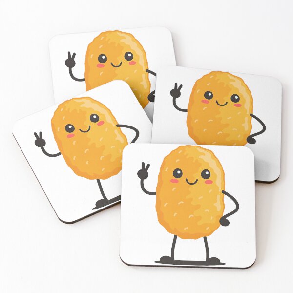 Artikelvorschau, Niedliche Cartoon-Chicken-Nugget-Figur entworfen und verkauft von ArtfulWeave.