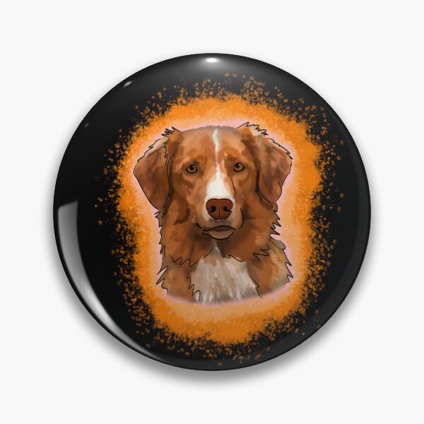 Artikelvorschau, Nova Scotia Duck Tolling Retriever Orange Farbspritzer entworfen und verkauft von DawnCatcher20.